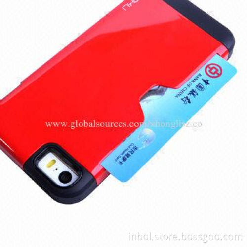 PC Case for iPhone 5S with Card Slot, Customized Patterns Accepted